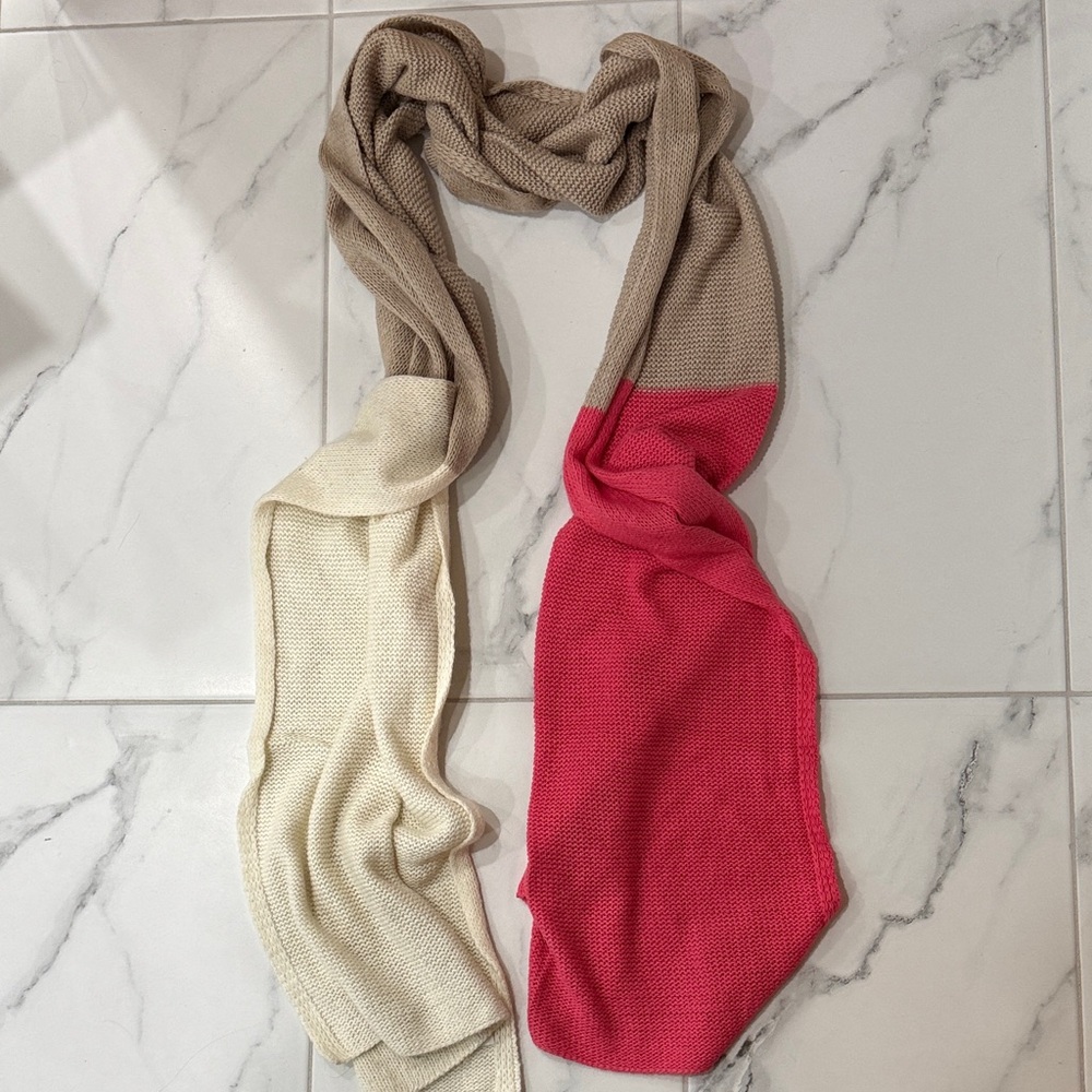 J. Crew Cream Knit Scarf